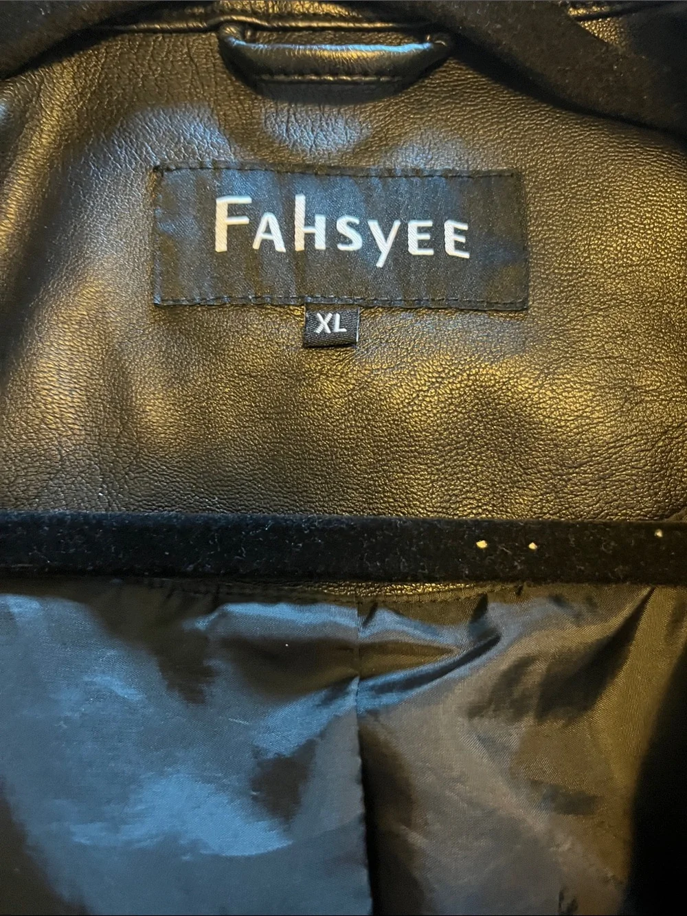 Black Faux Leather Quilted-Shoulder Bomber Jacket